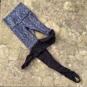 Lululemon Athletica Scrunched Yoga Foot Strap Leggings